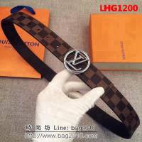 路易威登LV Louis Vuitton精選Monogram帆布 圓形LV logo的 男士皮帶 LHG1200