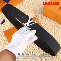 路易威登LV 新版Utah皮革 LV Initiales搭扣 男士皮帶 LHG1588