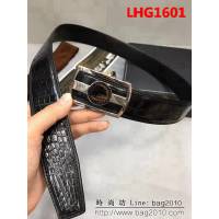 路易威登LV 2018款真鱷魚肚皮不拼接 高端男士皮帶 LHG1601