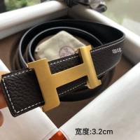 HERMES皮帶 男款 四角扣 雙面原版皮 愛馬仕男士腰帶  hgh1876