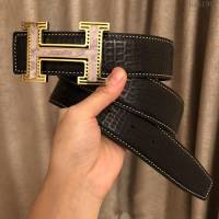 HERMES皮帶 雙面頭層小牛皮 愛馬仕 時尚男士腰帶   hgh1907