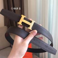 HERMES皮帶 雙面小牛皮 togo底皮 進口白夾心 雙面皮帶 愛馬仕男腰帶  hgh1913