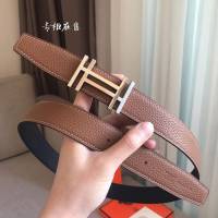 HERMES皮帶 雙面小牛皮 togo底皮 進口白夾心 雙面皮帶 愛馬仕男腰帶  hgh1914