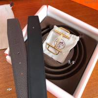 HERMES皮帶 專櫃同步 Hermes-Royal皮帶扣 進口togo小牛皮 雙面皮腰帶 愛馬仕男士皮帶  hgh1955