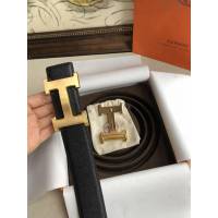 HERMES皮帶 愛馬仕原單 雙面用 原版皮手掌紋 金屬H大Logo 男士腰帶  hgh1973