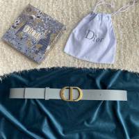 Dior女士腰帶 迪奧CD經典logo復古銅扣小牛皮腰帶  jjp1144