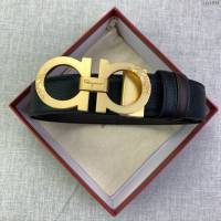 菲拉格慕男士皮帶 Ferragamo雙面牛皮紋理腰帶  jjp1934