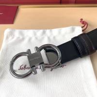 菲拉格慕男士皮帶 Ferragamo精品銅扣腰帶  jjp1949
