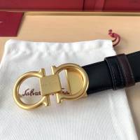 菲拉格慕男士皮帶 Ferragamo精品銅扣腰帶  jjp1951