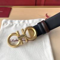 菲拉格慕男士皮帶 Ferragamo精品銅扣腰帶  jjp1955