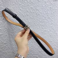LOEWE女士皮帶 羅意威粒面小牛皮經典銅扣腰帶  jjp2004