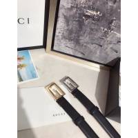 Gucci經典皮帶 古奇方扣牛皮腰帶  jjp2044