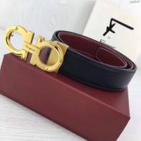 菲拉格慕男士皮帶 Ferragamo雙面牛皮腰帶  jjp2127
