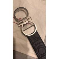 菲拉格慕男士皮帶 Ferragamo經典啞搶磨砂八字扣腰帶  jjp2132