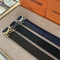 LV新款男士皮帶 路易威登Gancio五金腰帶  jjp2186