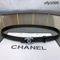 CHANEL香奈兒 18新款 20MM精品 進口光滑優雅小腰帶 CC水鑽扣  xfp1009