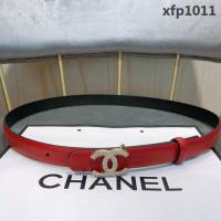 CHANEL香奈兒 18新款 20MM精品 進口光滑優雅小腰帶 CC水鑽扣  xfp1011