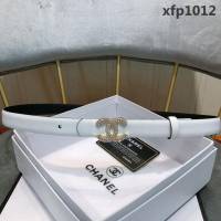 CHANEL香奈兒 18新款 20MM精品 進口光滑優雅小腰帶 CC水鑽扣  xfp1012