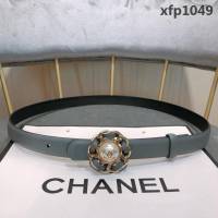 CHANEL香奈兒 18新款 20MM精品 進口光滑優雅小腰帶 CC穿皮鏈條經典銅扣 一帶兩用式腰帶  xfp1049