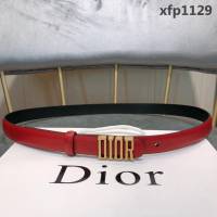 DIOR迪奧 18新款 DIOR字母復古銅扣 雙面進口頭層牛皮腰帶 優雅經典 女款皮帶  xfp1129