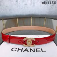 CHANEL香奈兒 18新款 30mm精品 cc經典銅扣 進口皮漆皮面料 時尚百搭款皮帶 網紅熱銷款  xfp1156