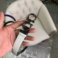 Ferragamo菲拉格慕 全新 多色雙面平紋 牛皮腰帶 時尚雙扣女款皮帶  xfp1287