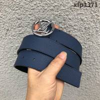 路易威登LV  M9932Q LVCIRCLE腰帶 飾有圓形LV logo 風格陽剛 時尚百搭款男士皮帶  xfp1371