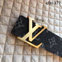路易威登LV 時尚經典款 專櫃款最夯金屬扣 高端男士皮帶  xfp1377