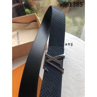 路易威登LV 原單品質 入春經典單品 Made in Spain絨面腰帶 M6875 專櫃最新版型金屬扣 男士皮帶  xfp1385