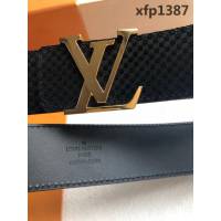 路易威登LV 原單品質 入春經典單品 Made in Spain絨面腰帶 M6875 專櫃最新版型金屬扣 男士皮帶  xfp1387