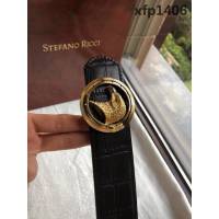 STEFANO RICCI 精鋼鷹頭掛扣 精仿鱷魚皮 牛皮男士腰帶  xfp1406