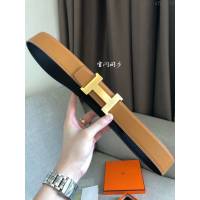 Hermes皮帶 官網同步 38MM 進口原版皮 愛馬仕雙面腰帶  xfp2075