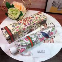 GUCCI古馳傘 2018年度爆款 自動傘 專櫃夏季新款 花卉圖案 全自動折疊晴雨傘   zm1012