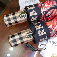 BURBERRY巴寶莉傘 專櫃夏季新款 全自動折疊晴雨傘 田園花卉圖案 防曬隔熱 防紫外線  zm1034