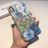 Gucci手機殼 Gucci手機套 熱賣款古馳GUCCI天竺葵手機殼 蘋果手機後套  mmk1043