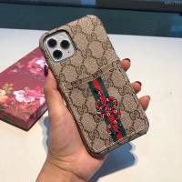 Gucci手機殼 Gucci手機套 Gucci古馳刺繡雙插卡手機殼  mmk1046