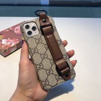 Gucci手機殼 Gucci手機套 Gucci壓花帶手腕三包軟殼 網紅同款手機殼  mmk1099