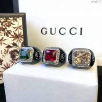 GUCCi飾品 古馳方鑽戒指 專櫃同款  zgbq1011