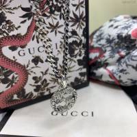 GUCCi飾品 古馳泰銀雙G吊墜 Gucci互扣式情侶吊墜  zgbq1016