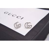 GUCCi飾品 古馳施華洛世奇水晶耳釘 925純銀針 Gucci耳飾耳環  zgbq1103