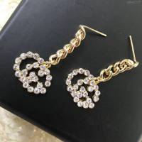 GUCCi飾品 古馳雙g金屬鏈條耳釘 Gucci新款金屬耳環  zgbq1107