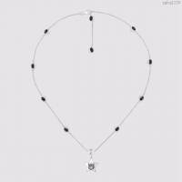 GUCCi飾品 古馳女手鏈 Gucci五角星黑耀石Beind for love 項鏈  zgbq1130