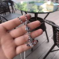 Chrome Hearts飾品 克羅心球軍花吊墜 男女泰銀船錨 朋克復古配飾  zgbq1137