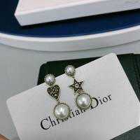 DIOR飾品 DIOR19年新款 迪奧心形做舊古銅色耳釘  zgbq1147