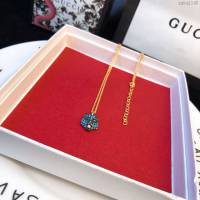 GUCCi飾品 古馳老虎頭時尚珍珠 彩鑽施華洛世奇水晶 項鏈 Gucci女項鏈  zgbq1148