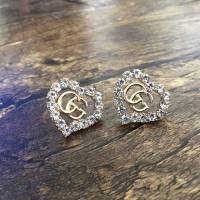 GUCCi飾品 古馳2019新款耳環 Gucci心桃雙G耳釘  zgbq1162