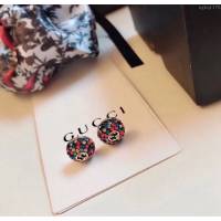 GUCCi飾品 古馳耳飾 Gucci最新彩鑽純銀針耳釘  zgbq1176