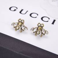 GUCCi飾品 古馳施華洛世奇水晶 珍珠耳環 Gucci蜜蜂耳釘  zgbq1177