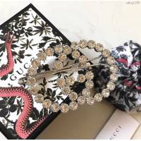 GUCCi飾品 古馳2019年新款上市字母logo髮夾 Gucci施華洛鑽鑲嵌髮夾  zgbq1186