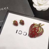 GUCCi飾品 古馳限量版耳環 Gucci最新滴膠 草莓耳釘  zgbq1197